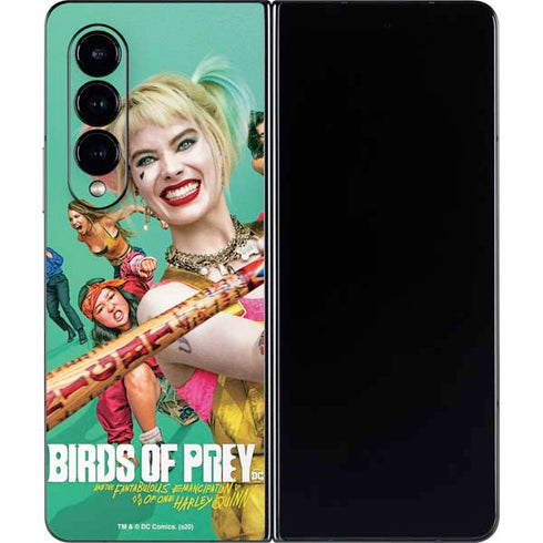 DC Comics Harley Quinn Birds of Prey Movie Poster Galaxy Z Fold4 5G Skin